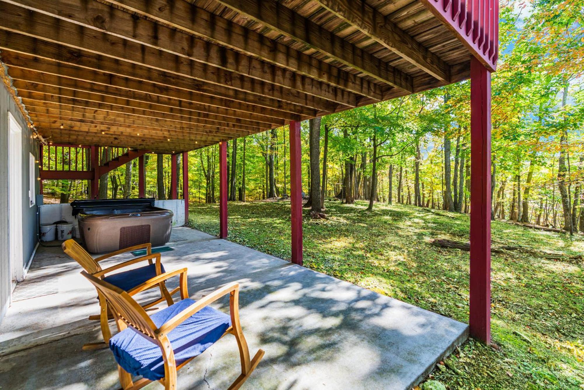Hot Tub, Large Deck, Wifi, Fire Pit At Chalet Cabin Morton Grove Exterior foto