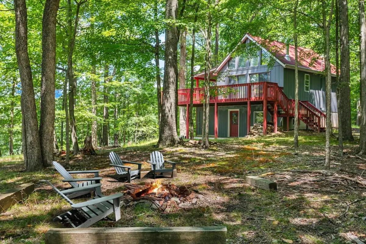 Hot Tub, Large Deck, Wifi, Fire Pit At Chalet Cabin Morton Grove Exterior foto
