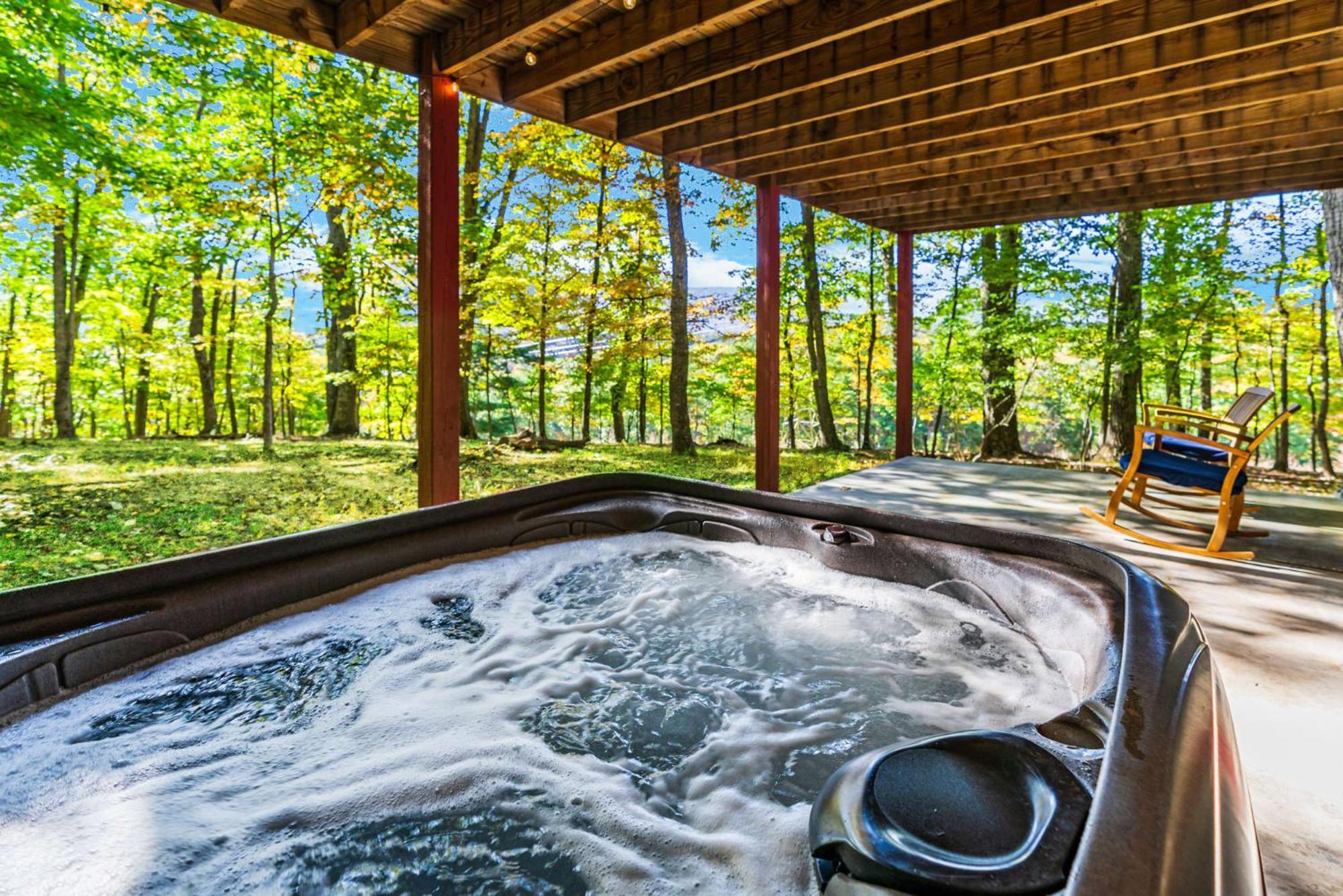 Hot Tub, Large Deck, Wifi, Fire Pit At Chalet Cabin Morton Grove Exterior foto